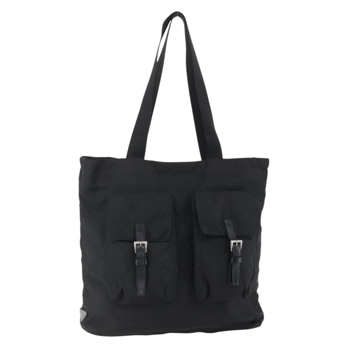 Prada Vintage Tote Tessuto, BLACK, NYLON, Tote bag