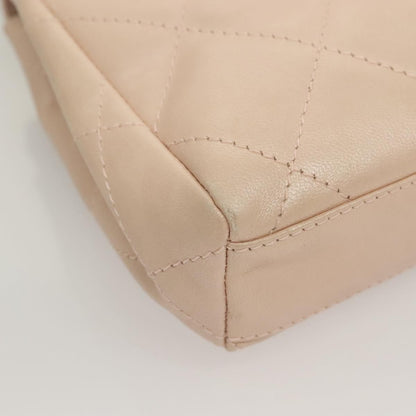 Chanel Vintage Clutch Leather, BEIGE, LEATHER, Clutche & pouche