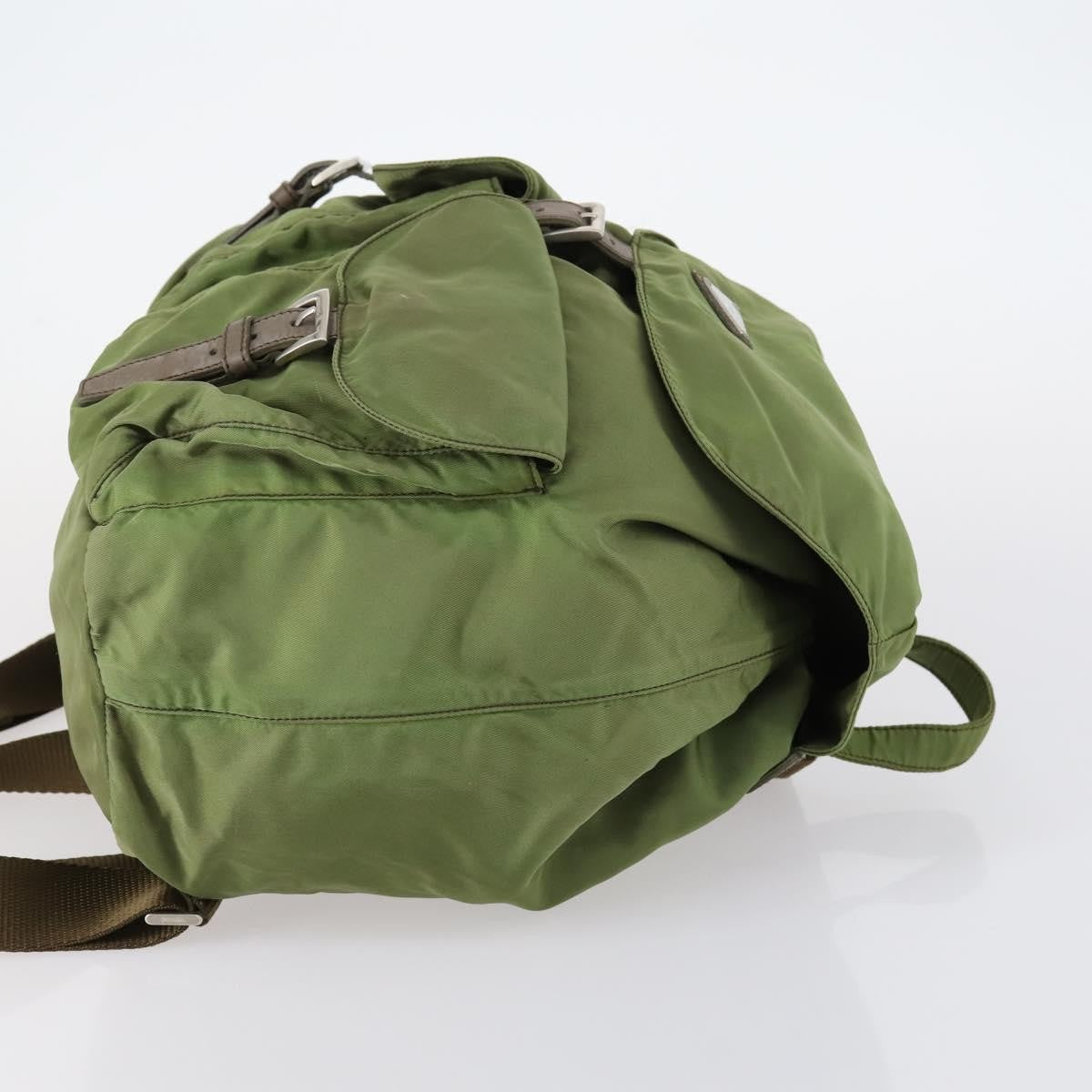 Prada Double Front Pocket Backpack Tessuto, KHAKI, NYLON, Backpack