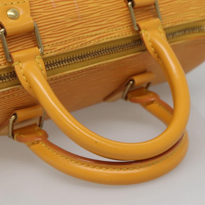Louis Vuitton Speedy Handbag Epi Leather, YELLOW, LEATHER, Handbag