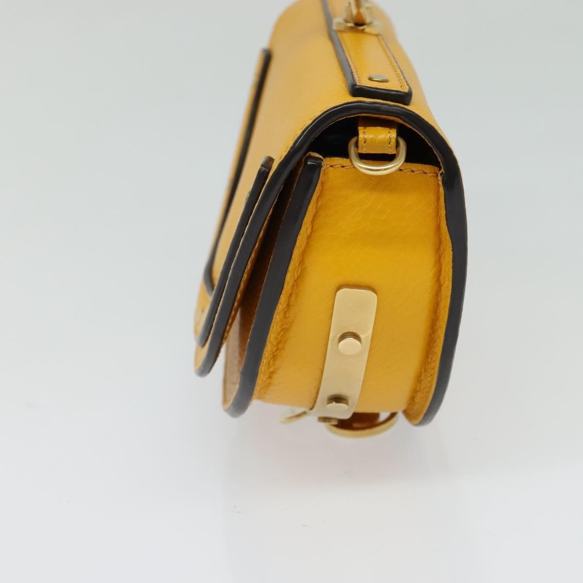 Chloe Nile Crossbody Bag Leather, YELLOW, LEATHER, Crossbody bag