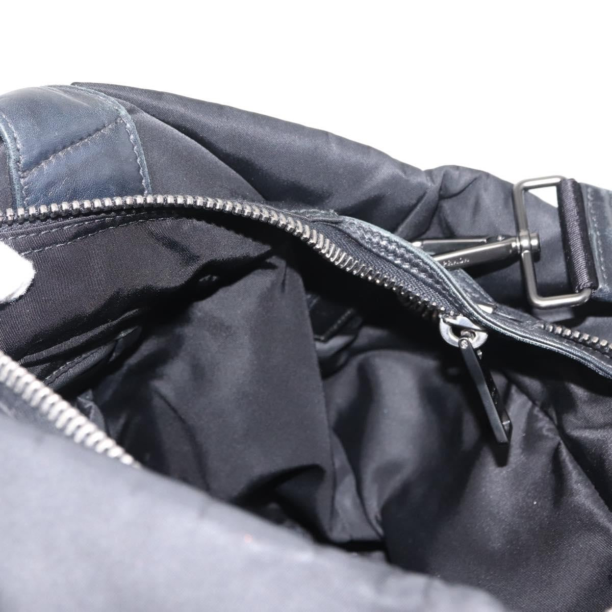 Prada Convertible Double Tote Tessuto, BLACK, NYLON, Handbag