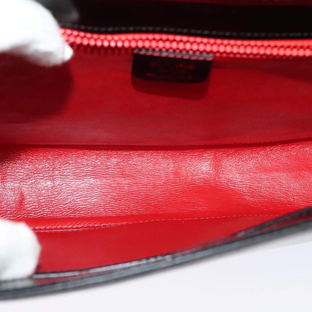 Celine Shoulder Bag Leather, BLACK, LEATHER, Shoulder bag