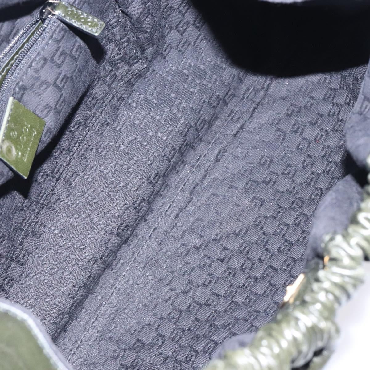 Gucci Vintage Handbag Leather, KHAKI, LEATHER, Handbag