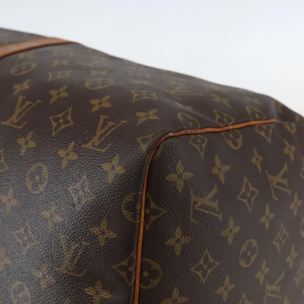 Louis Vuitton Keepall Bag Monogram Canvas, BROWN, CANVAS, Travel bag