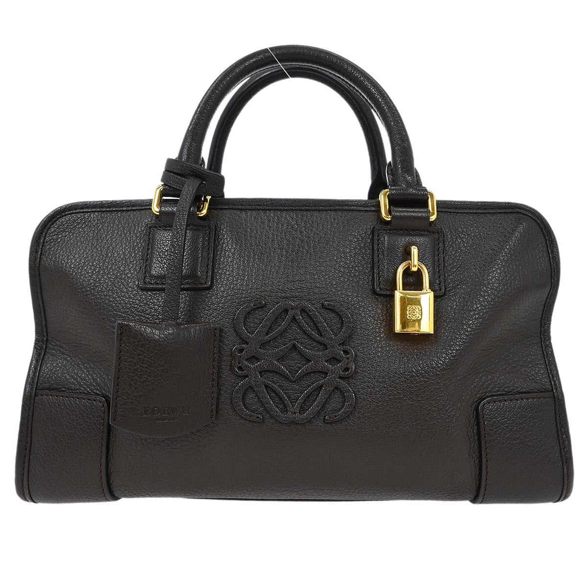 Loewe Amazona Bag Leather, BROWN, LEATHER, Handbag