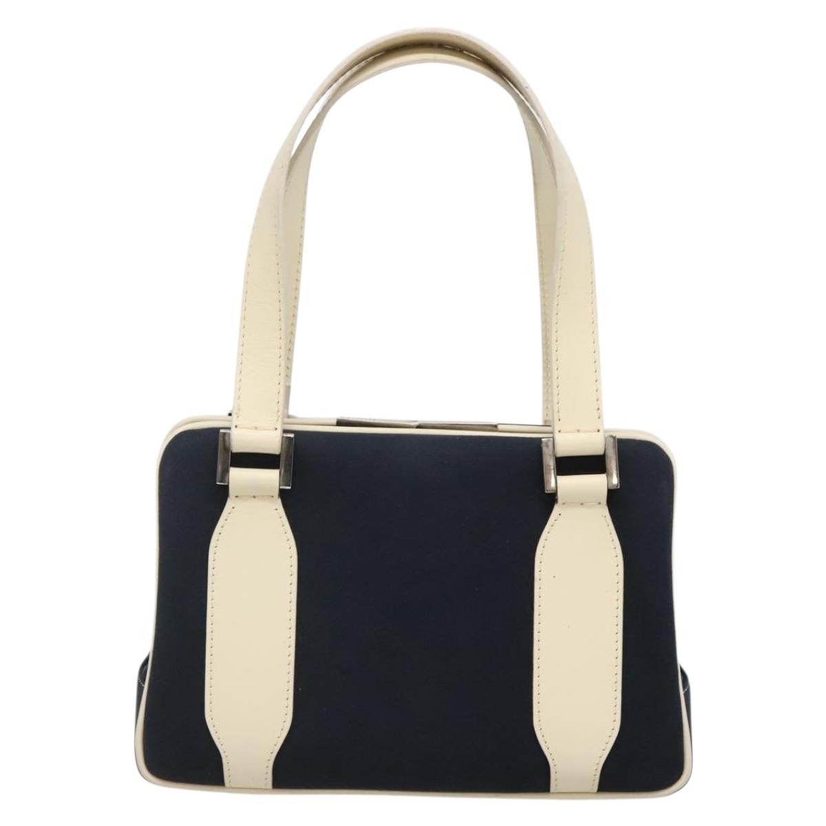 Fendi Vintage Top Handle Bag PVC, NAVY, CANVAS, Handbag