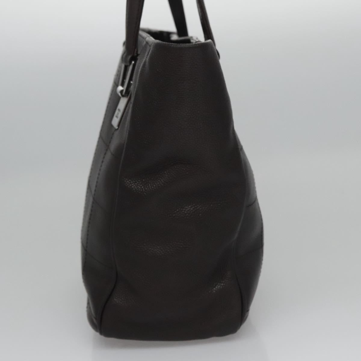 Chanel Chocolate Bar Coco Mark handbag Caviar skin, BROWN, LEATHER, Handbag