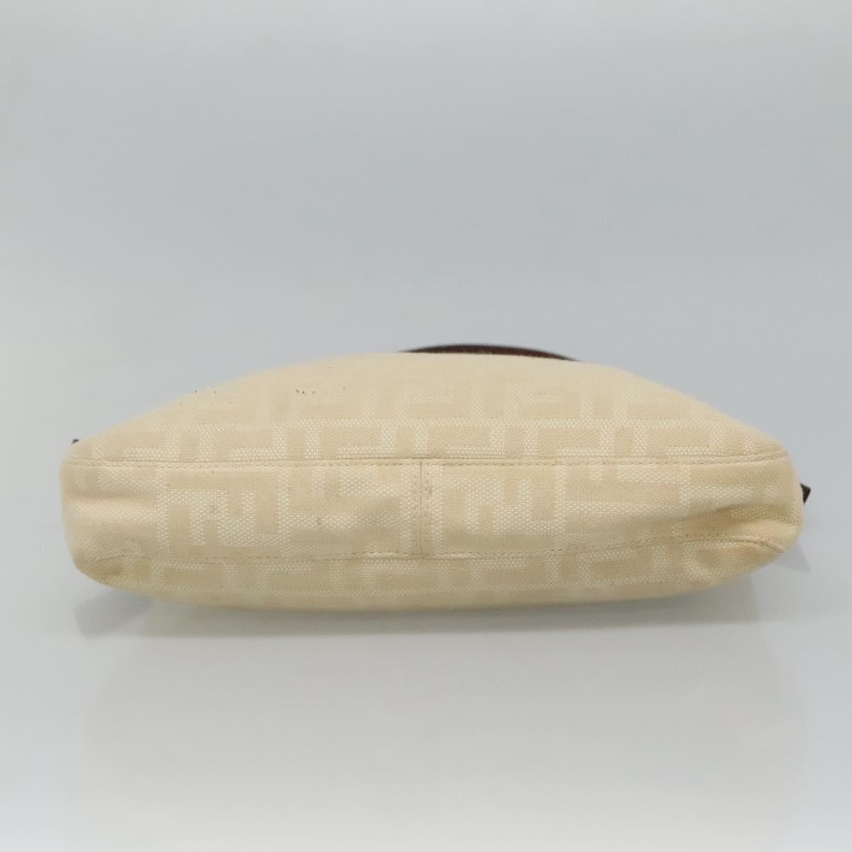 Fendi Vintage FF Belted Hobo Canvas, BEIGE, CANVAS, Shoulder bag