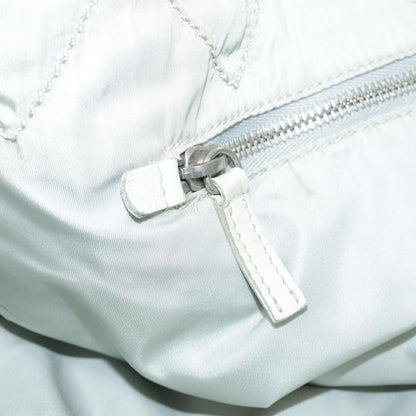 Prada Vintage Handbag Leather, WHITE, LEATHER, Handbag