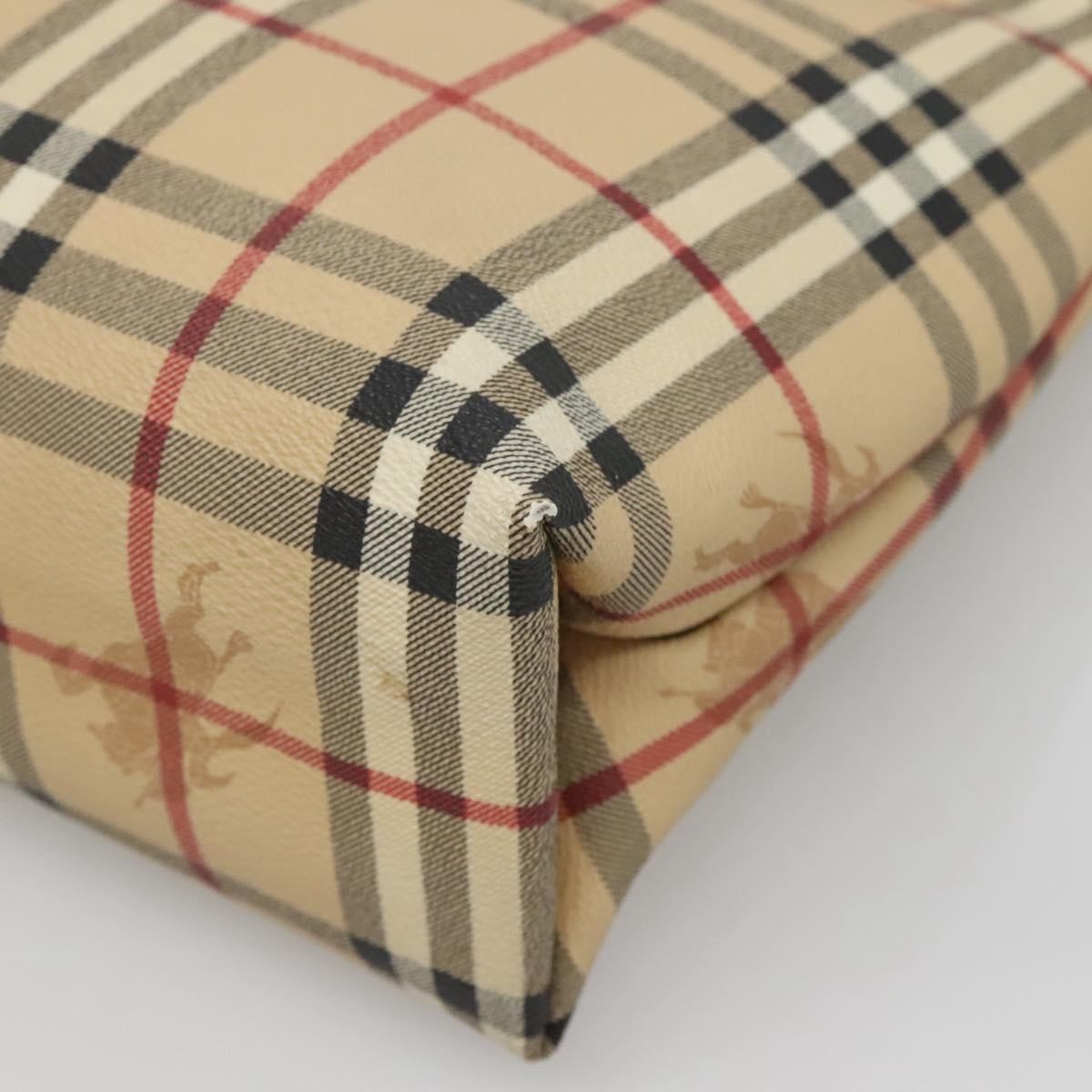 Burberry Nova Check Tote Canvas and Leather, BEIGE, CANVAS, Tote bag