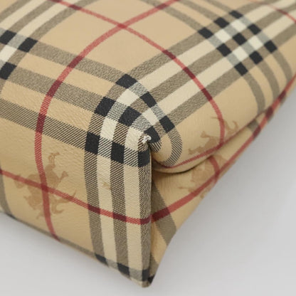 Burberry Nova Check Tote Canvas and Leather, BEIGE, CANVAS, Tote bag