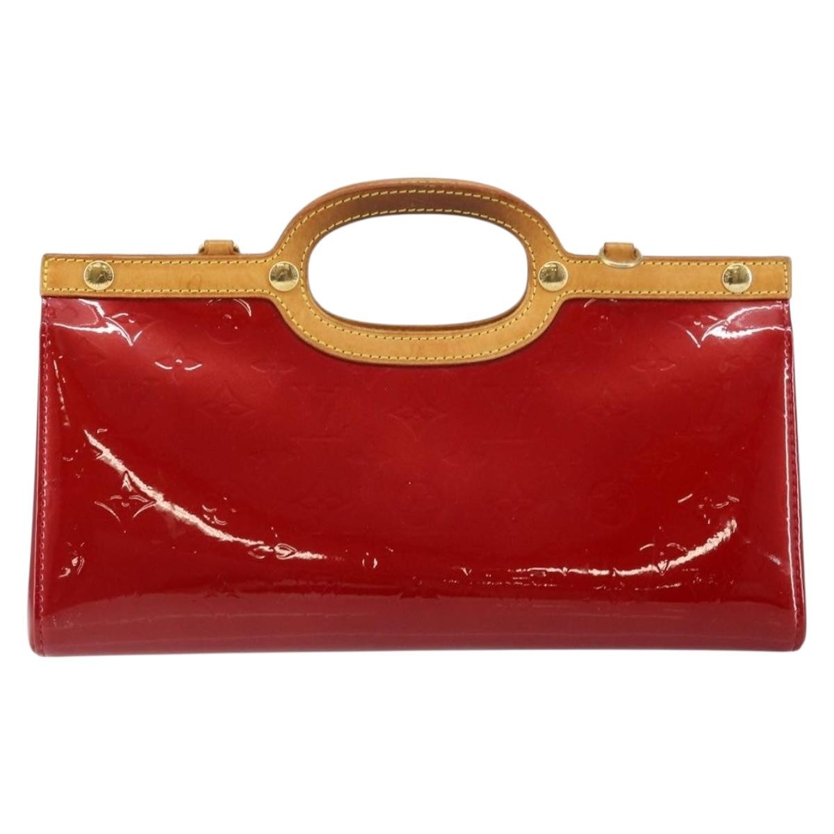 Louis Vuitton Roxbury Drive Handbag Monogram Vernis, RED, PATENT_LEATHER, Handbag