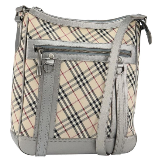 Burberry Nova check Shoulder bag Canvas and Leather, BEIGE, CANVAS, Shoulder bag