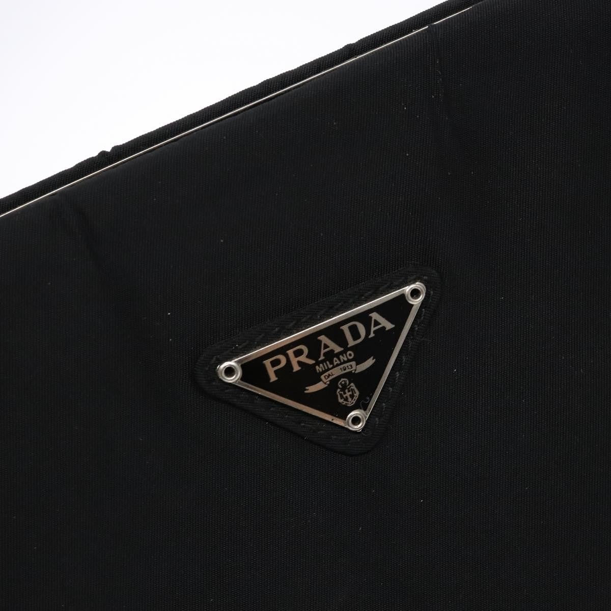 Prada Vintage Shoulder Bag Tessuto, BLACK, NYLON, Shoulder bag