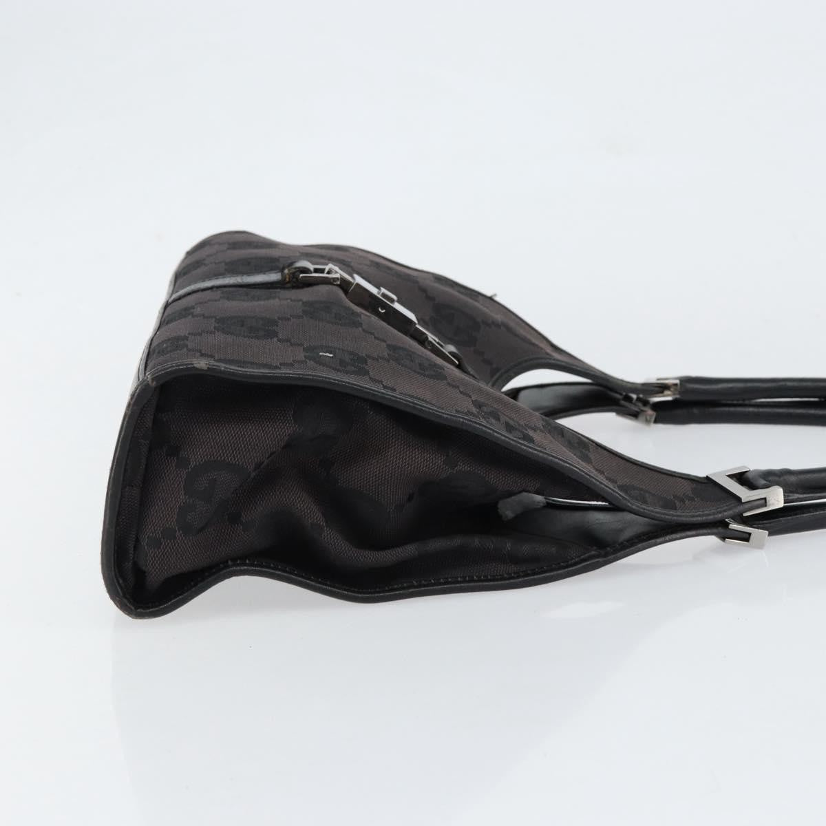 Gucci Vintage Jackie Handbag Canvas, BLACK, CANVAS, Handbag