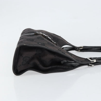 Gucci Vintage Jackie Handbag Canvas, BLACK, CANVAS, Handbag