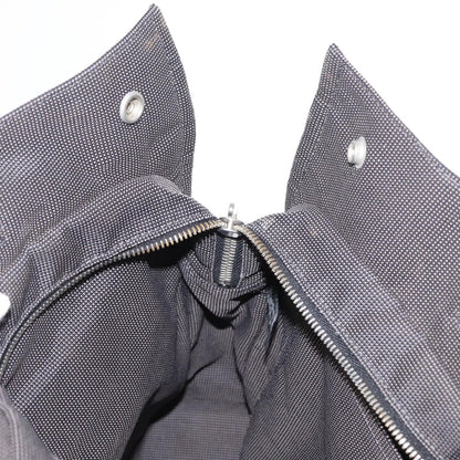 Hermes Fourre-tout Herline Canvas, GRAY, CANVAS, Tote bag