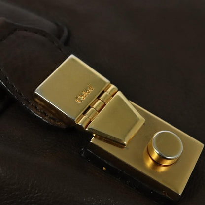 Chloe Vintage Tote bag Leather, BROWN, LEATHER, Tote bag