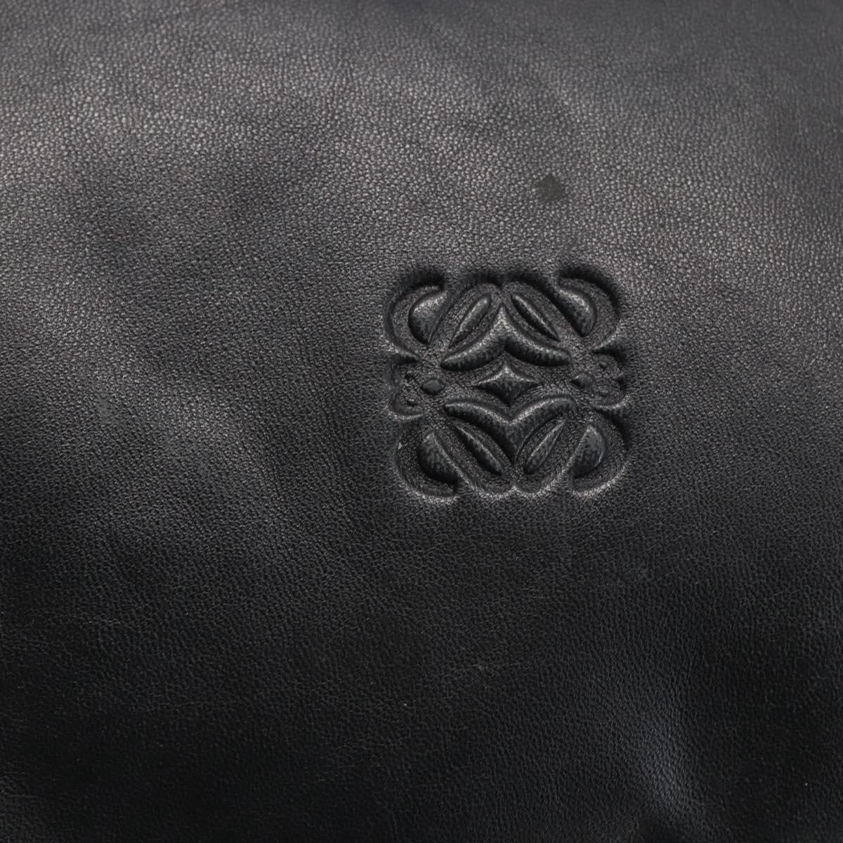 Loewe Anagram Tote Leather, BLACK, LEATHER, Tote bag