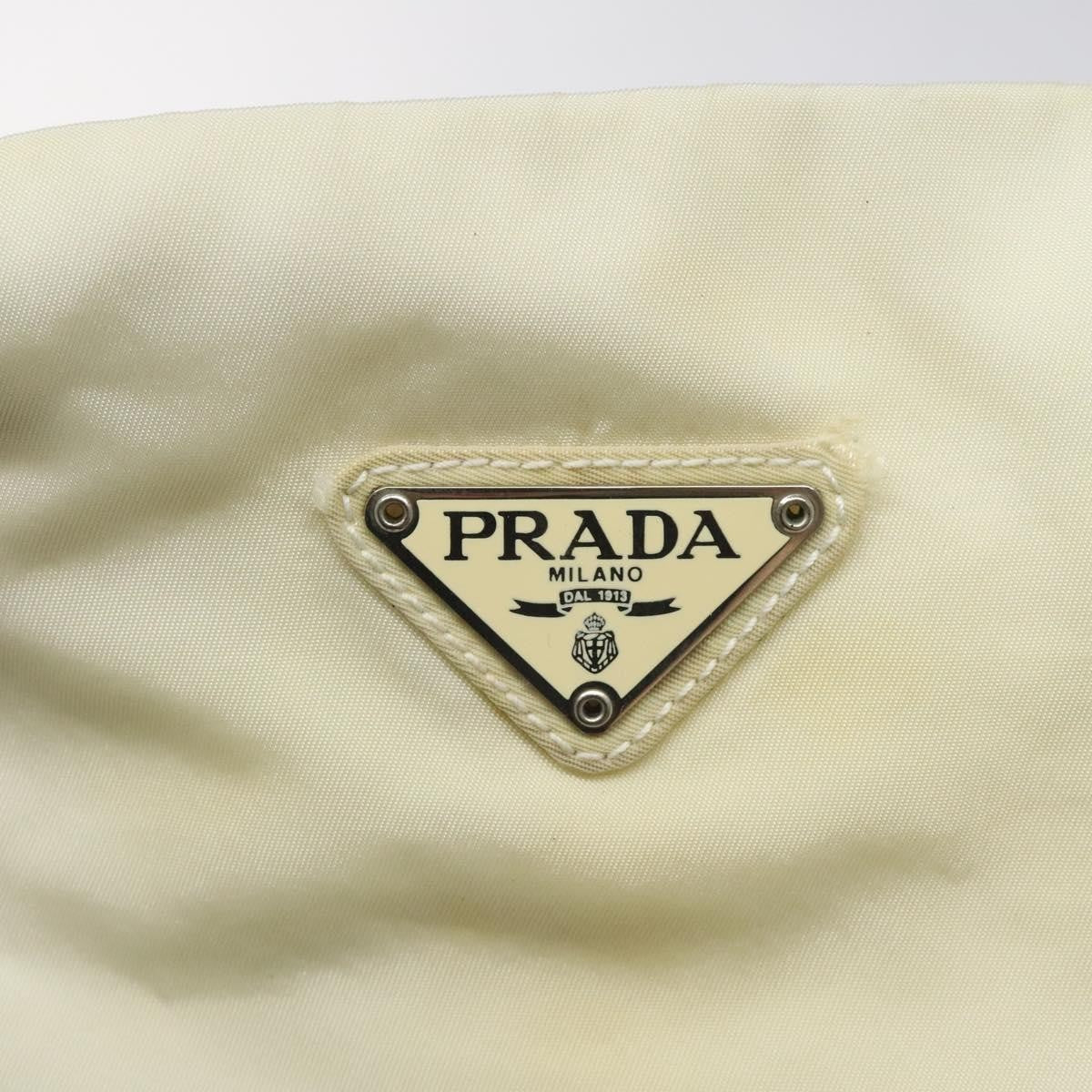 Prada Vintage Tote Tessuto, Ecru, Nylon, Tote Bag