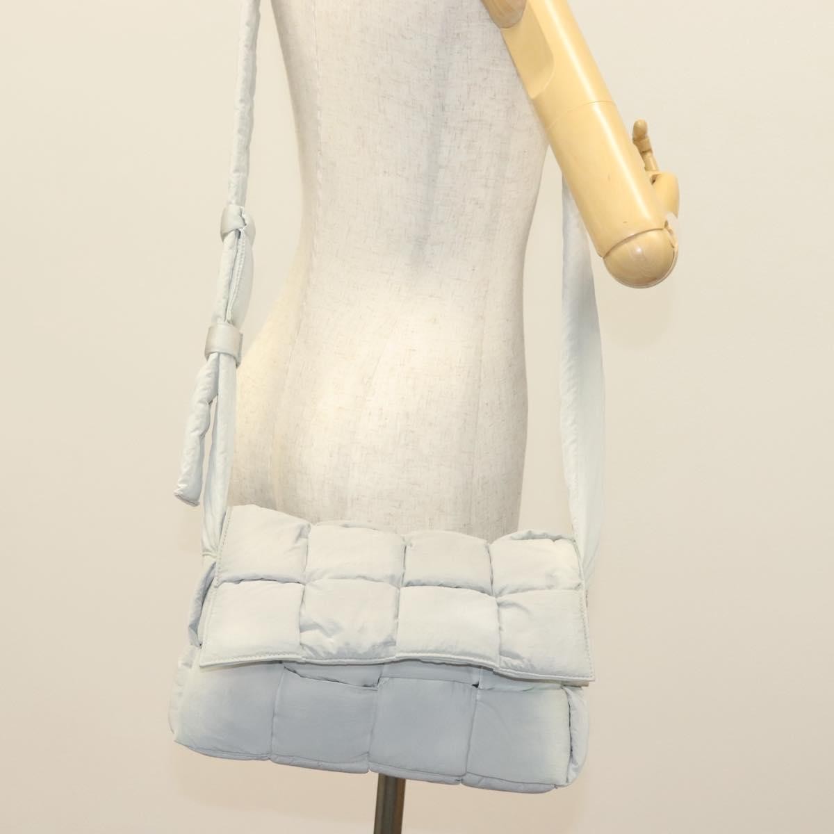 Bottega Veneta Padded Tech Cassette Crossbody Bag Intrecciato Nylon, GRAY, NYLON, Crossbody bag