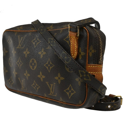 Louis Vuitton Pochette Marly Bandouliere Bag Monogram Canvas, BROWN, CANVAS, Shoulder bag