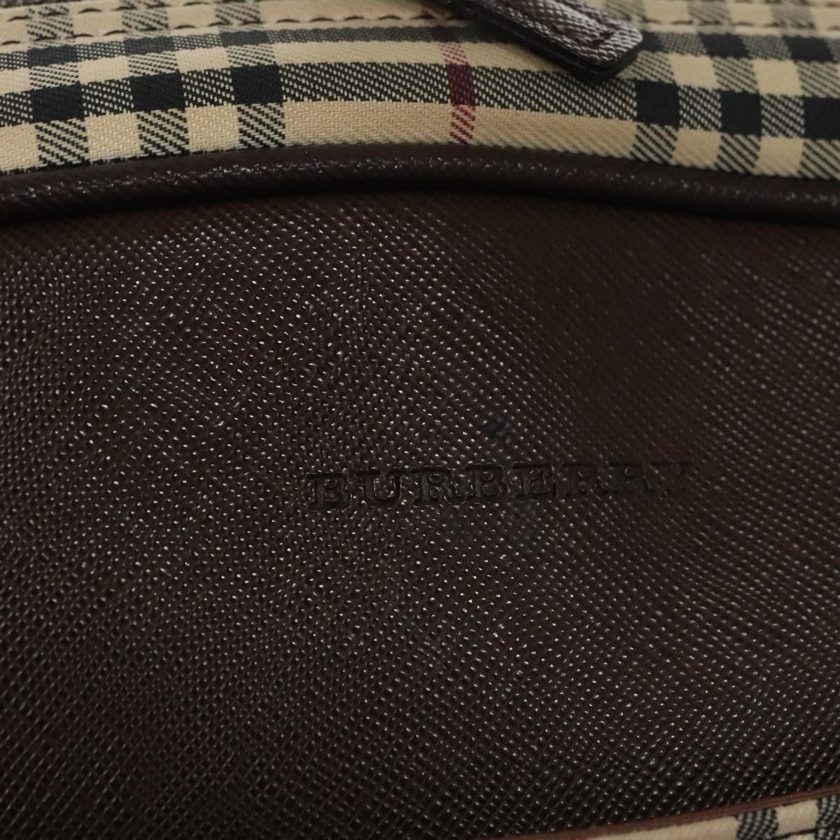Burberry Nova Check Bowling Bag Canvas, BEIGE, CANVAS, Travel bag