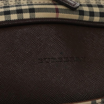 Burberry Nova Check Bowling Bag Canvas, BEIGE, CANVAS, Travel bag