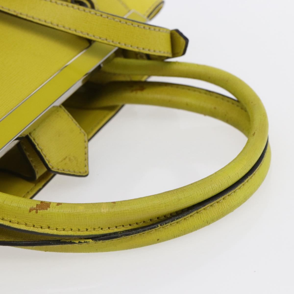 Fendi 2Jours Bag Leather, YELLOW, LEATHER, Handbag