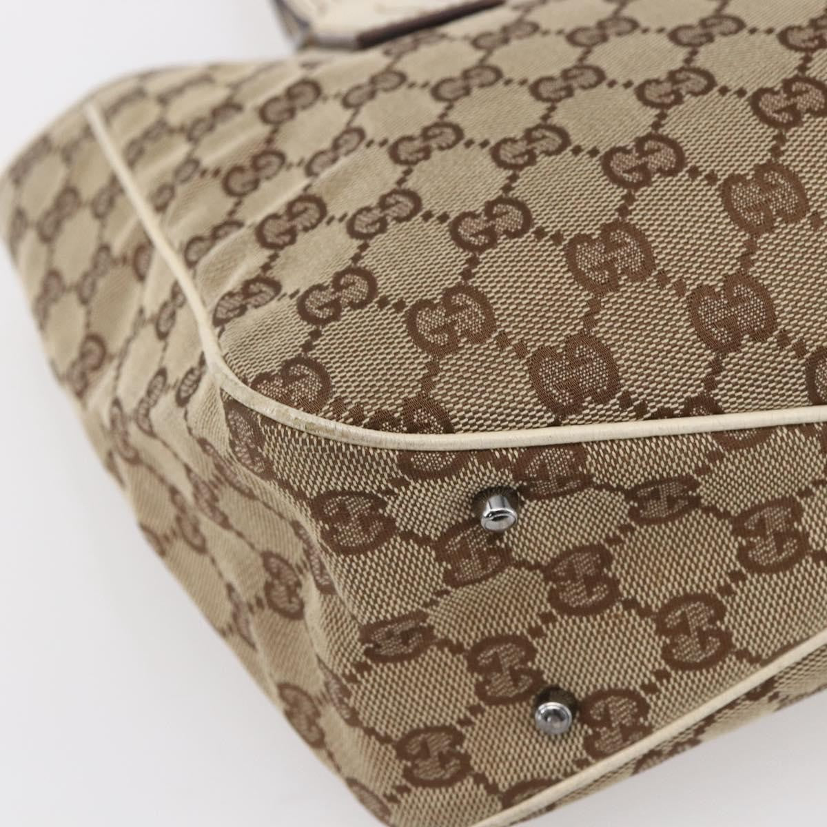 Gucci Open Tote GG Canvas, BEIGE, CANVAS, Tote bag