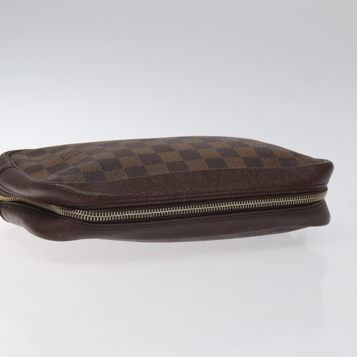 Louis Vuitton Trousse Toiletry Pouch Damier Canvas, BROWN, CANVAS, Toiletry Case