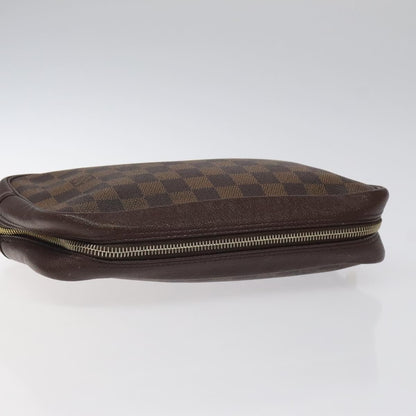 Louis Vuitton Trousse Toiletry Pouch Damier Canvas, BROWN, CANVAS, Toiletry Case