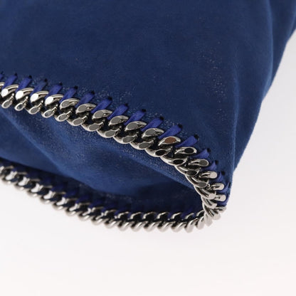 Stella McCartney Falabella Fold Over Crossbody Bag Shaggy Deer, BLUE, POLYESTER, Shoulder bag