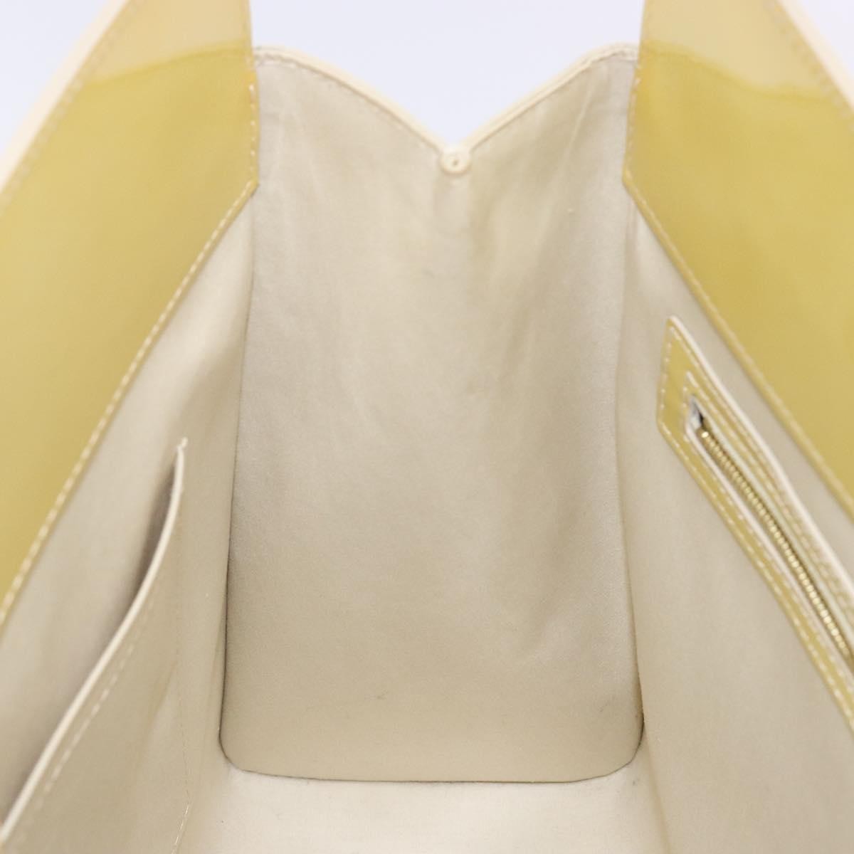 Louis Vuitton Catalina Handbag Monogram Vernis, YELLOW, PATENT_LEATHER, Tote bag