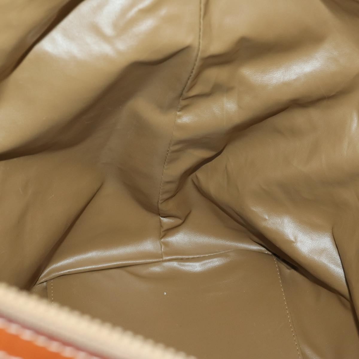 Celine Vintage Macadam Boston bag Canvas and Leather, BEIGE, CANVAS, Travel bag