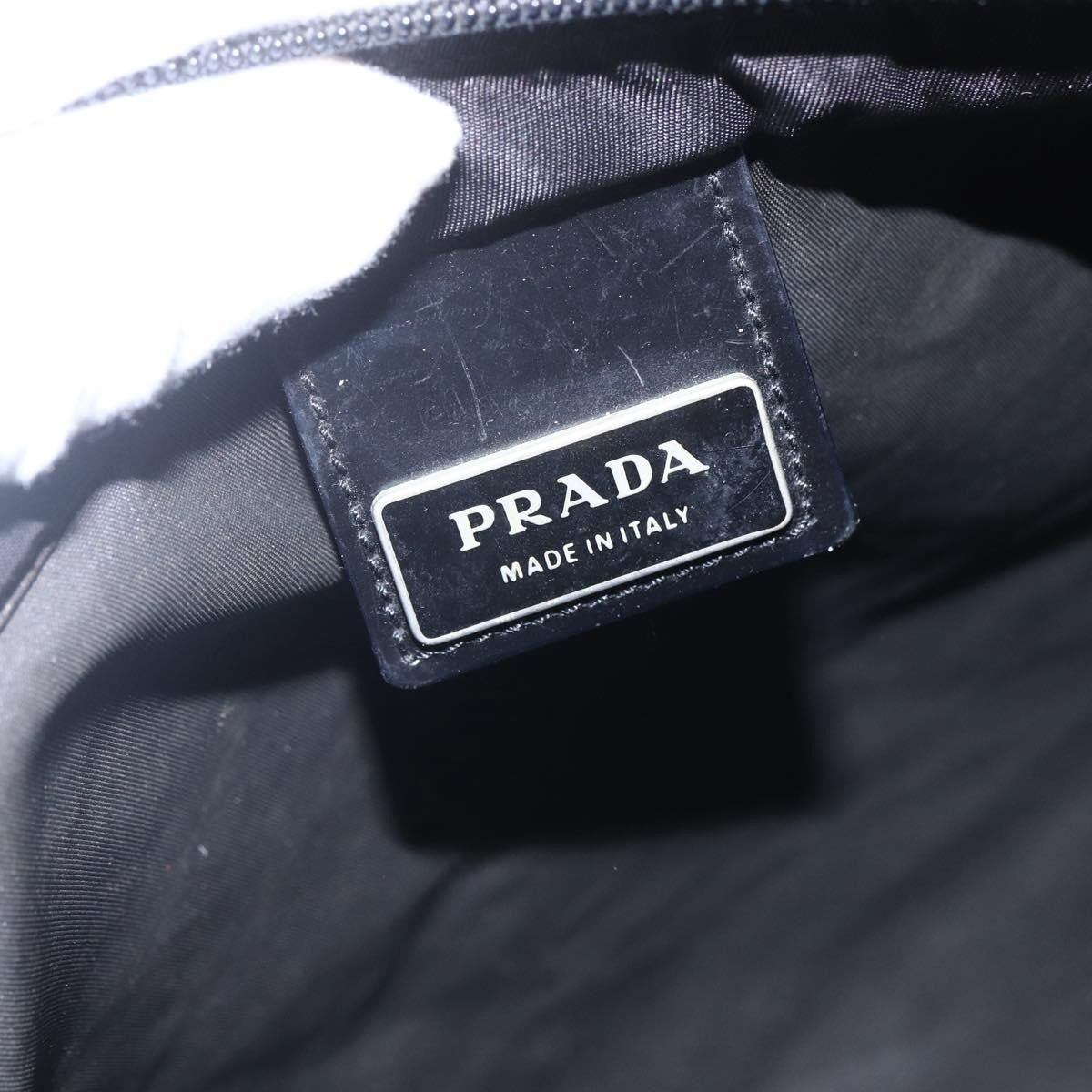 Prada Flat Messenger Bag Tessuto, BLACK, NYLON, Shoulder bag