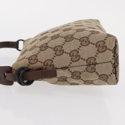 Gucci Pochette GG Canvas, BEIGE, CANVAS, Handbag