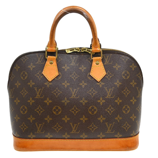 Louis Vuitton Vintage Alma Handbag Monogram Canvas, Brown, Canvas, Handbag