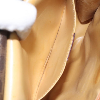 Celine Vintage Macadam Shoulder Bag Canvas and Leather, BROWN, CANVAS, Shoulder bag