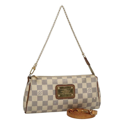 Louis Vuitton Eva Handbag Damier, BEIGE, CANVAS, Shoulder bag
