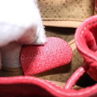 Gucci Vintage Bamboo Backpack Suede, RED, SUEDE, Backpack