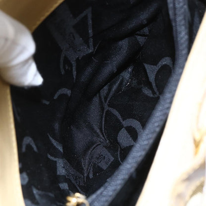 Salvatore Ferragamo Vala Handbag Canvas, YELLOW, CANVAS, Handbag