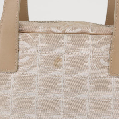 Chanel Travel Line Convertible Satchel Nylon, BEIGE, CANVAS, Handbag