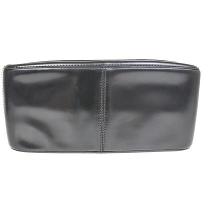 Celine Boogie Satchel Leather, BLACK, LEATHER, Tote bag