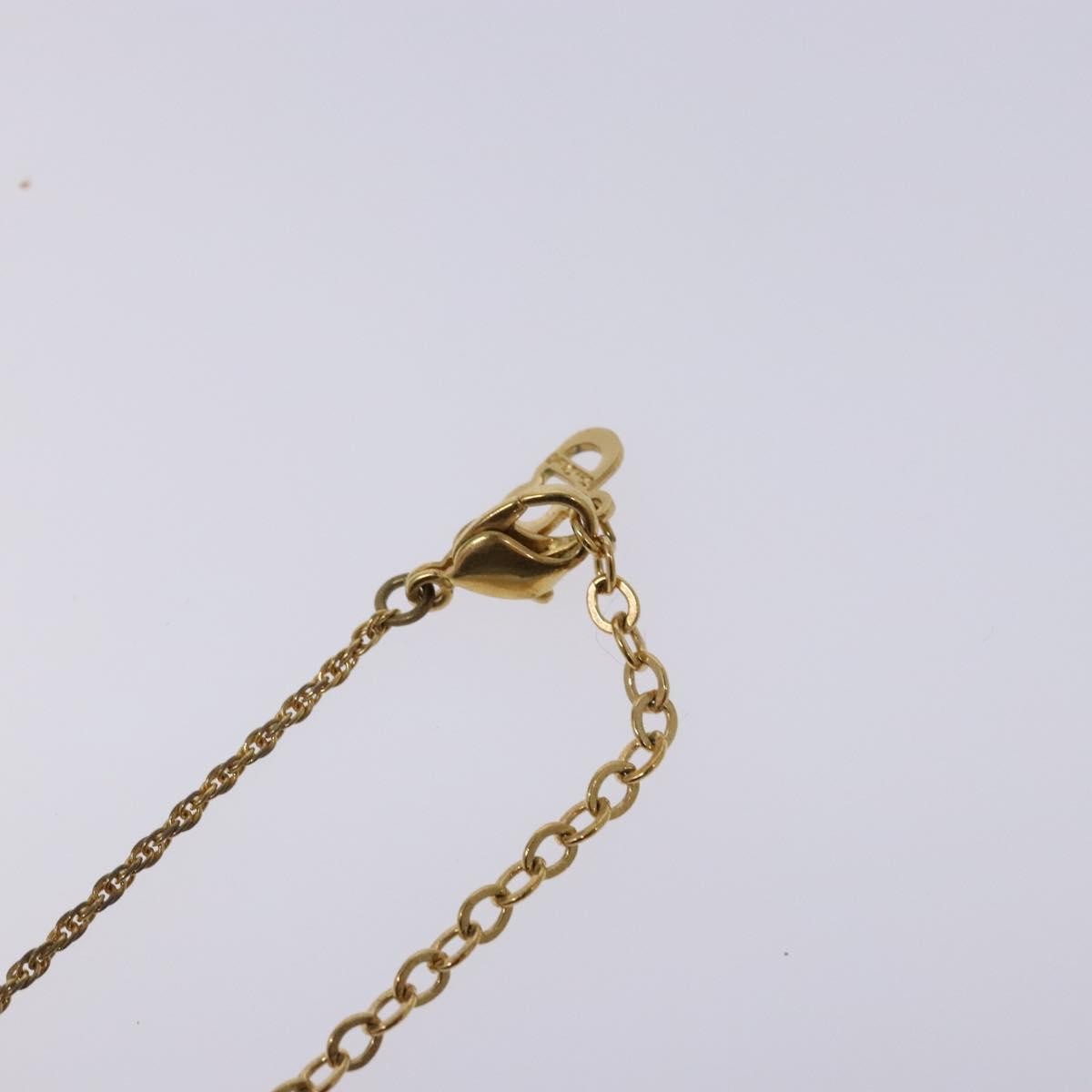 Christian Dior CD Round Pendant Necklace Metal, GOLD, METAL, Necklace