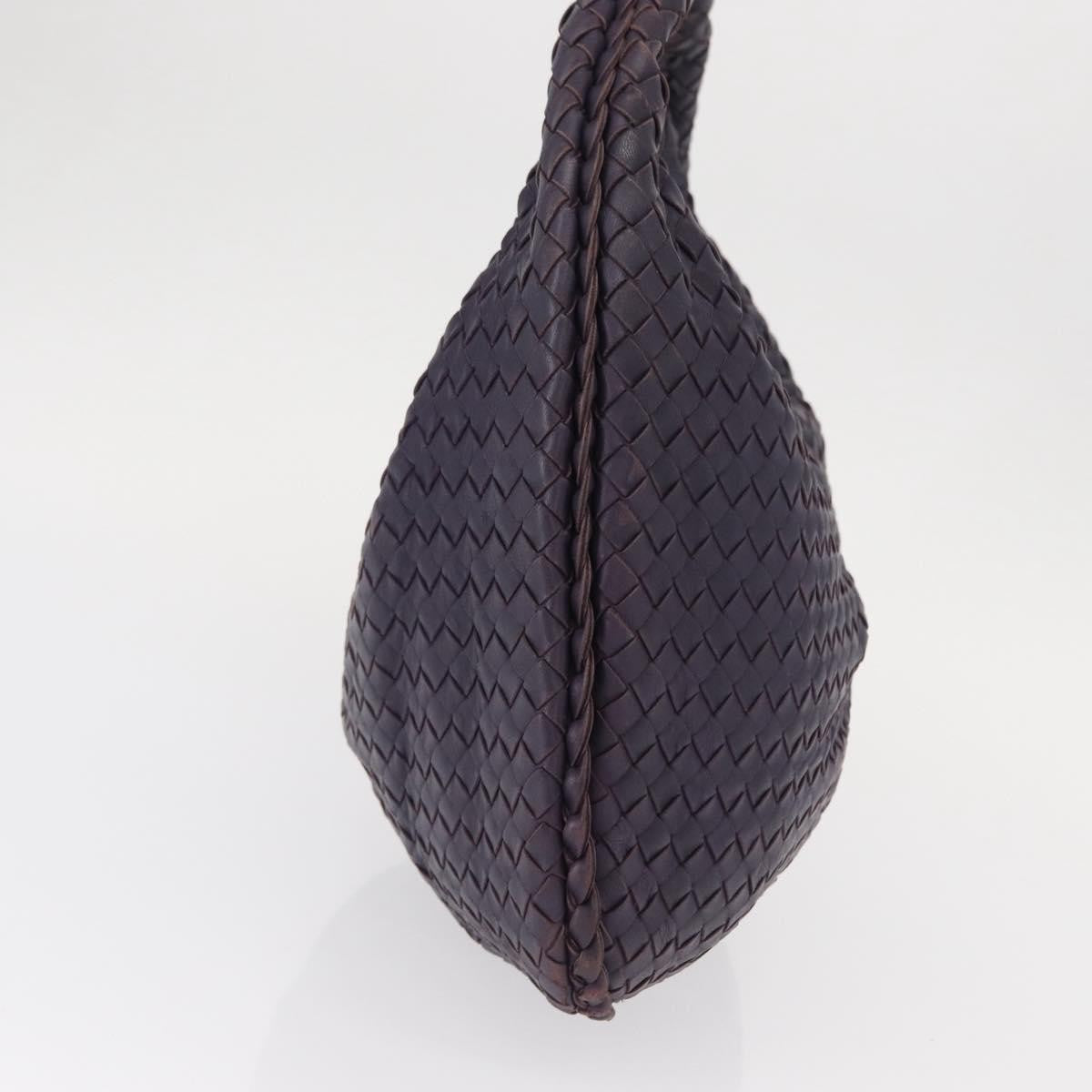 Bottega Veneta Veneta Hobo Pleated Intrecciato Nappa, PURPLE, LEATHER, Shoulder bag