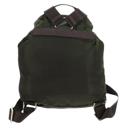 Prada Double Front Pocket Backpack Tessuto, KHAKI, NYLON, Backpack