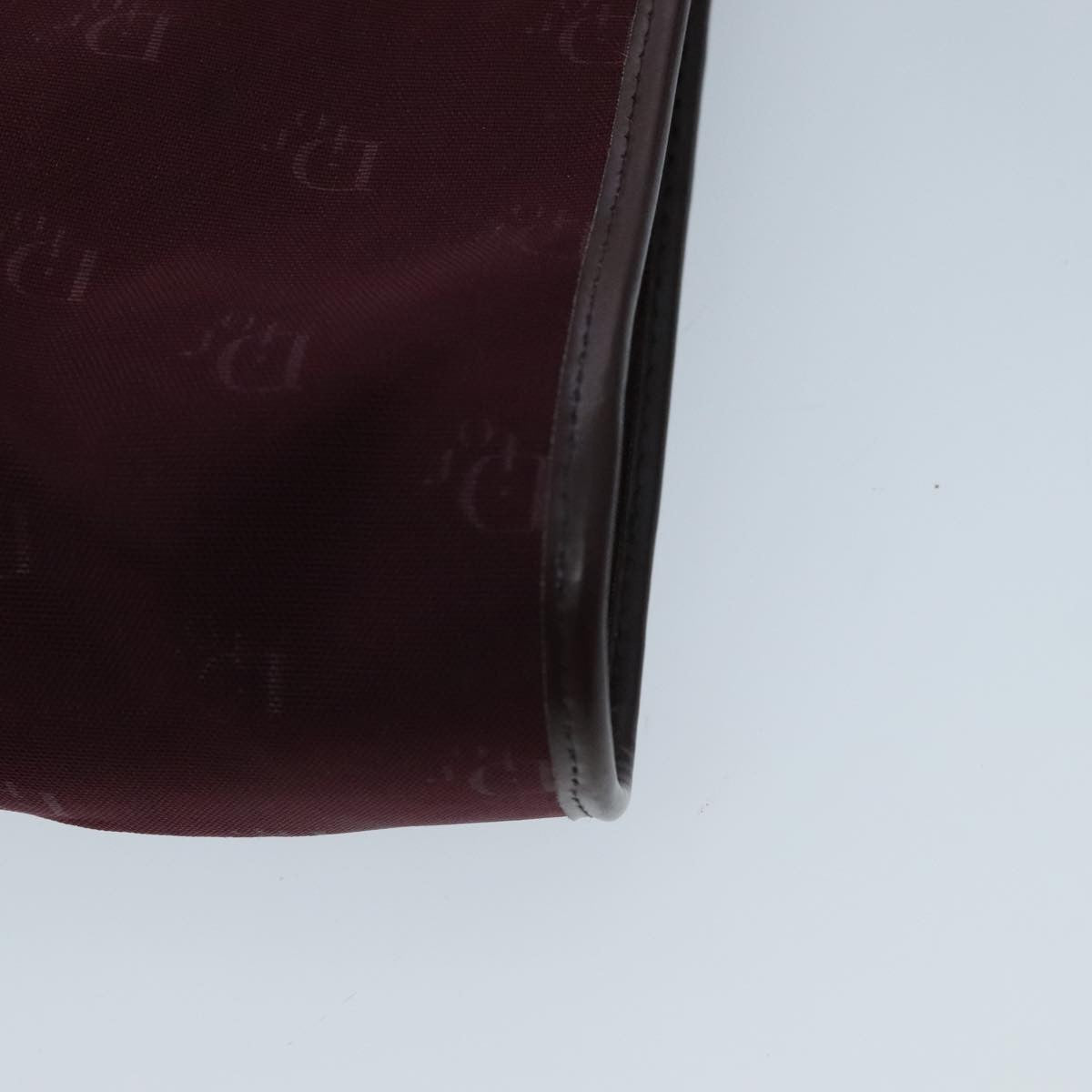 Christian Dior Vintage Trotter Shoulder Bag Nylon, BURGUNDY, NYLON, Shoulder bag