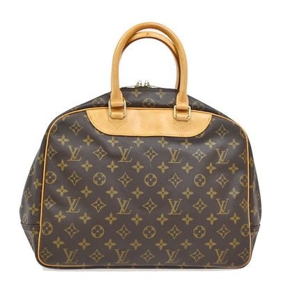 Louis Vuitton Deauville Handbag Monogram Canvas, BROWN, CANVAS, Handbag